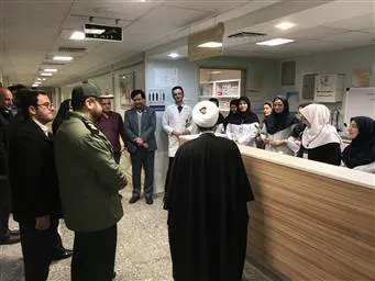 بازدید فرمانده محترم سپاه پاسداران انقلاب اسلامی ناحیه مراغه از مرکز آموزشی درمانی سینا